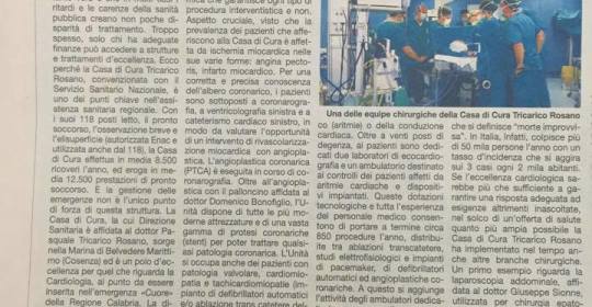 DICONO DI NOI: Casa di Cura Tricarico, polo di eccellenza per Cardiologia e Chirurgia